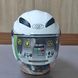Мотошлем Mototech MT-606, открытого типа, белый, с прозрачным стеклом и встроенными очками. 14210182 фото 4