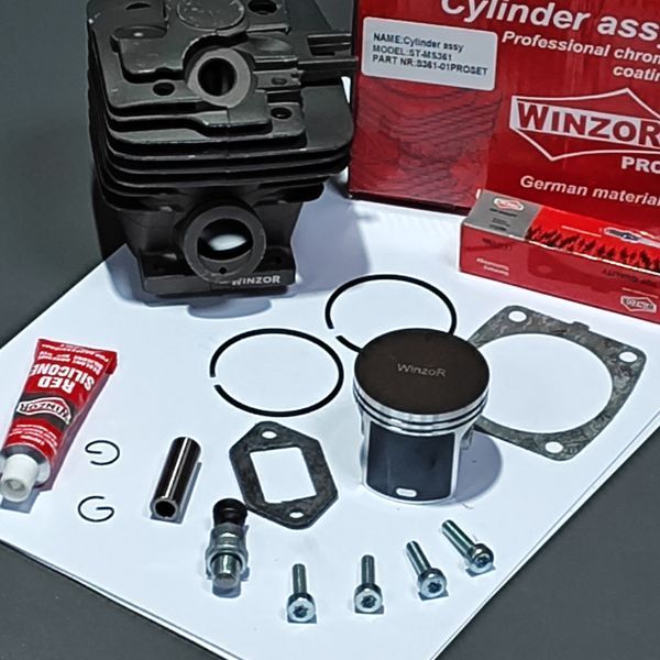 Циліндр з поршнем Winzor + Ceramic/Grafite PRO SERIA для бензопил MS 361 W1211023 фото